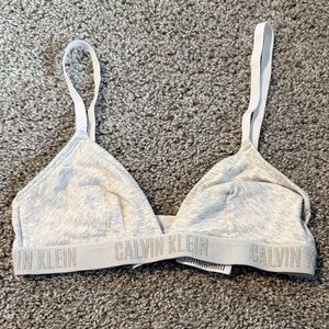 Calvin Klein Light Gray Bralette